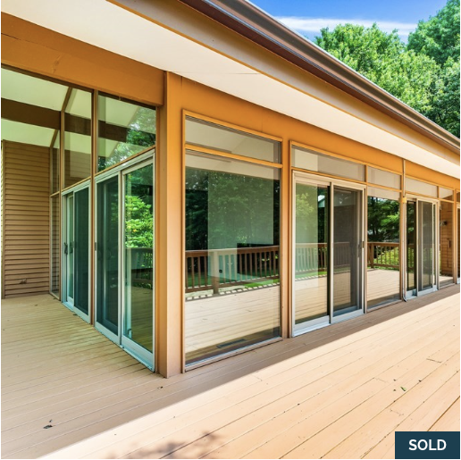Deck and exterior windows at 20 Old Orchard Lane in Boxborough, MA