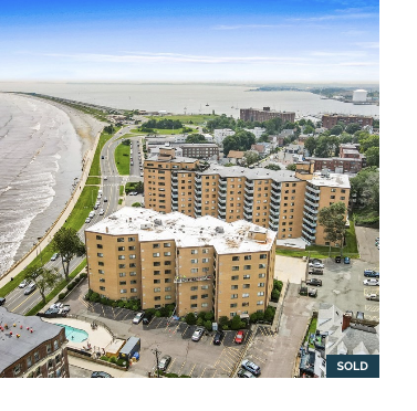 Aerial view near 295 Lynn Shore Drive Unit 101 in Lynn, MA