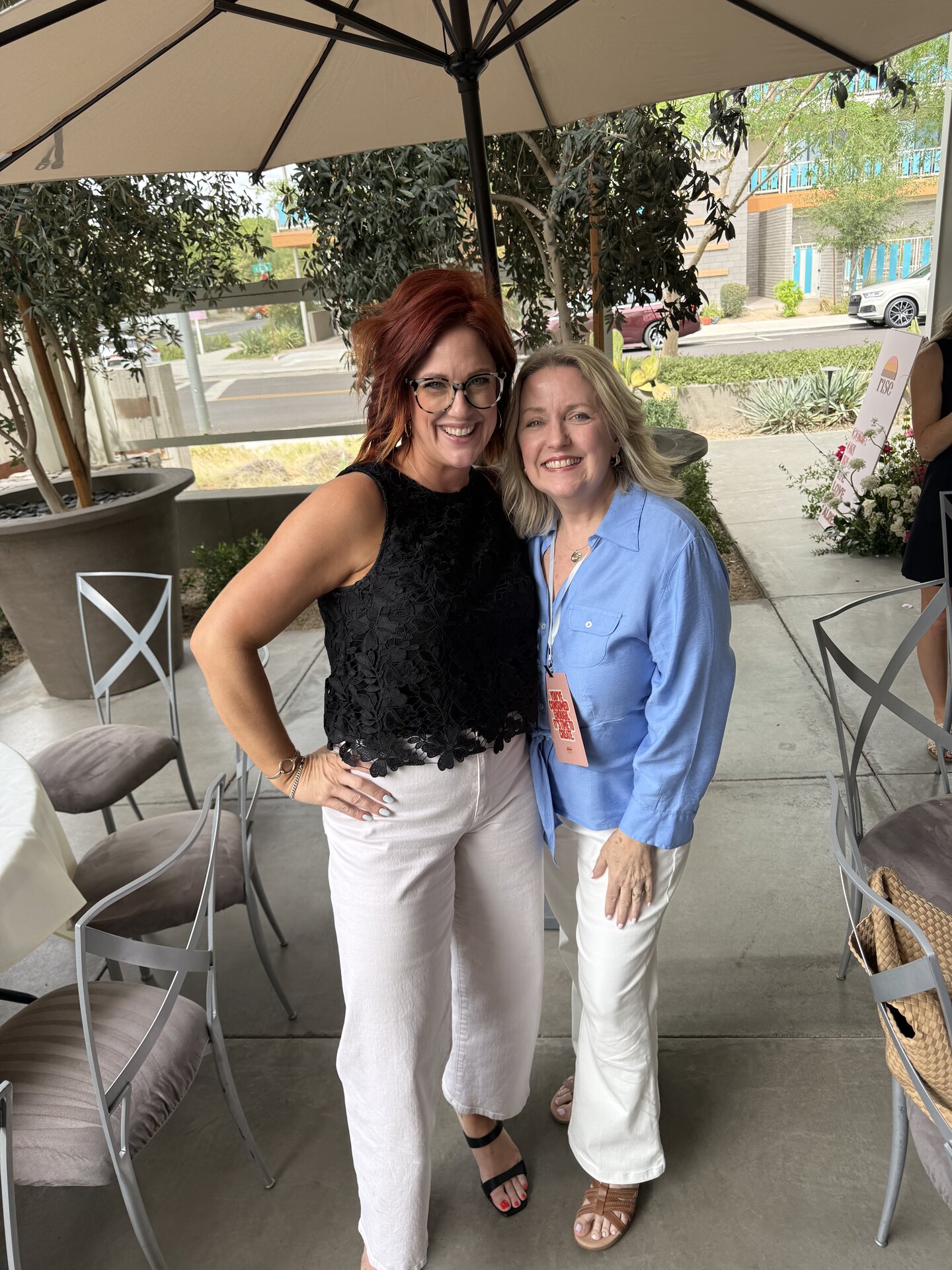 Juli Ford with a referral partner agent
