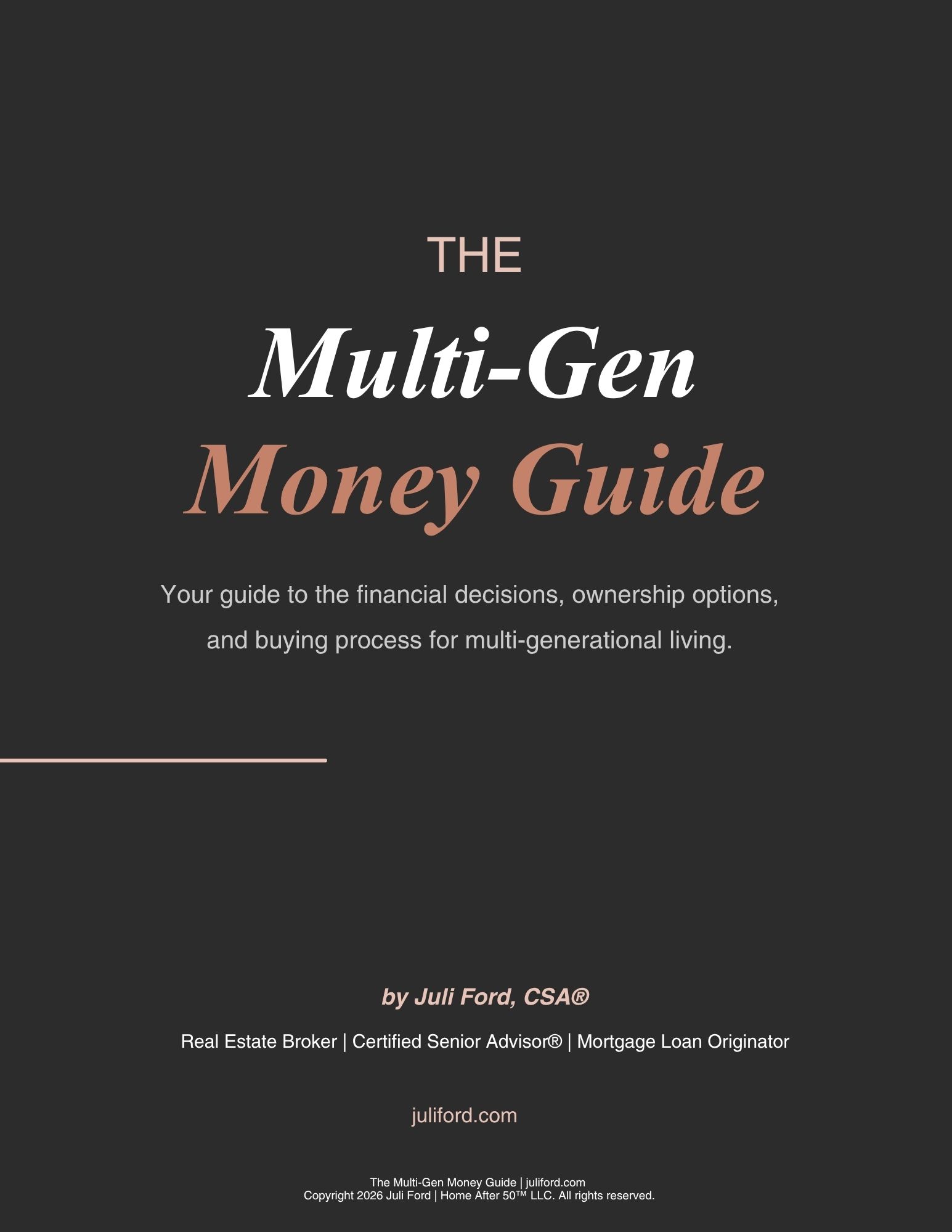The Multi-Gen Money Guide cover