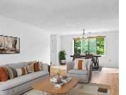 Living room at 12 Ledgewood Way #12 in Peabody, MA