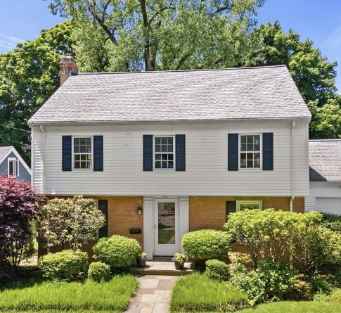 Exterior of 93 Oxford Road in Newton, MA