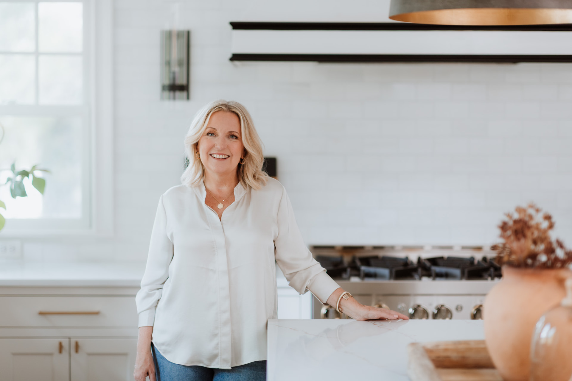 Juli Ford in her kitchen