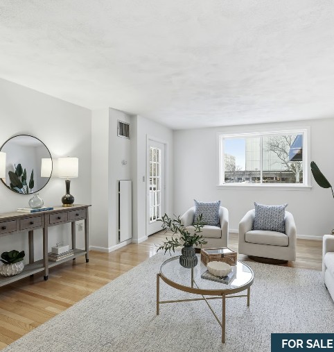 Living room interior of 54 Broad Reach #104 in Weymouth, MA