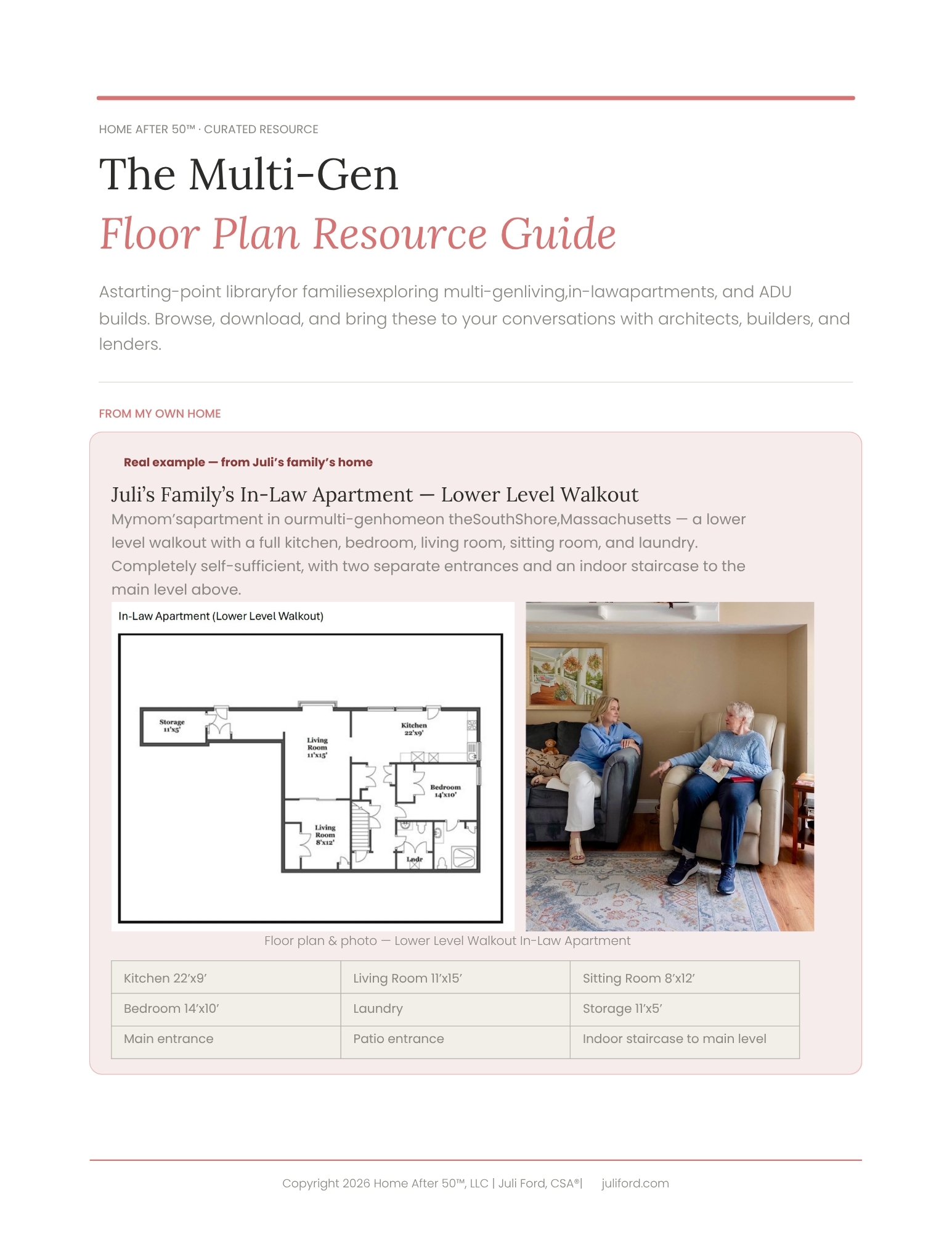 MultiGen/ADU Floor Plan Guide cover