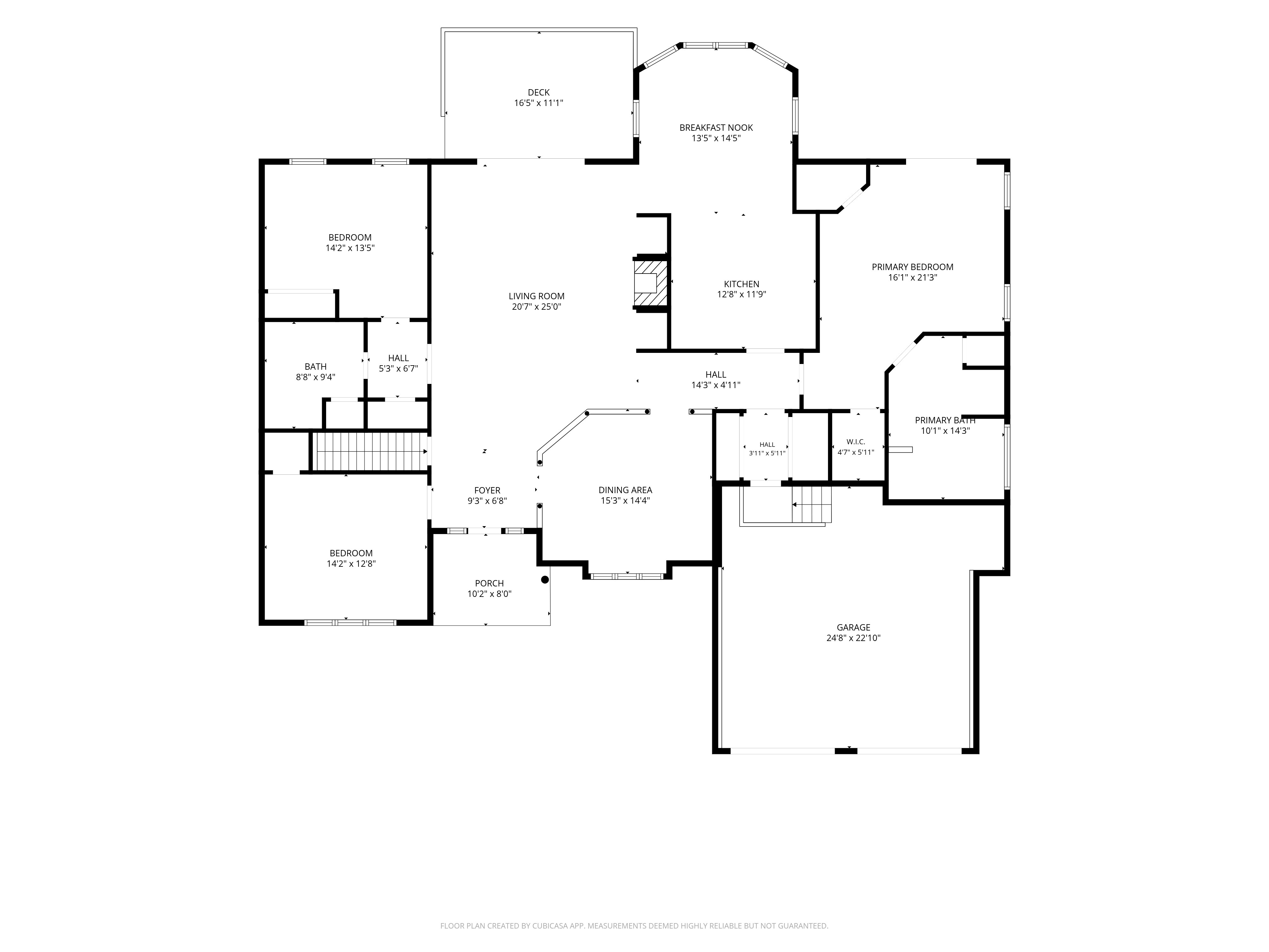 Main floor plan of 20 Samuel Curtis Way with room dimensions
